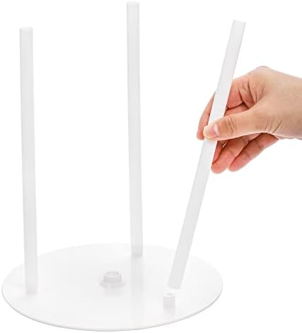 32 Pieces Cake Dowel Rods with Cake Separator Plates Kit in White, alternate view 5