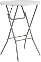 32" Round Folding Bar Height Tables for Parties and Commercial Events, Indoor/Outdoor Plastic Bar Height Folding, alternate