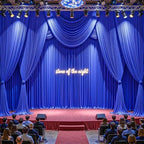 32ftx10ft Wrinkle Free Royal Blue Backdrop Curtain - 10 Feet Photography Backdrop Drapes, Silky Polyester Back, alternate