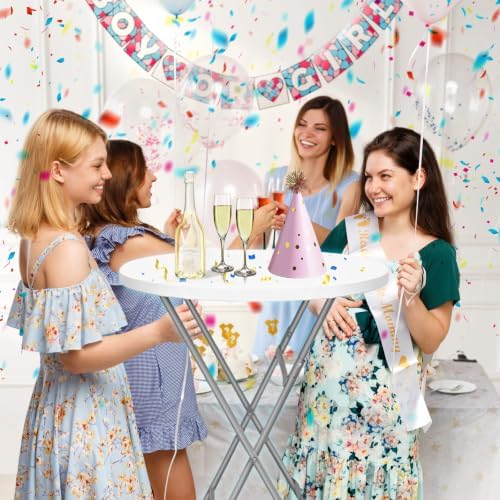 32inch Folding Cocktail Tables, Bar Height, 2 Pack, White in White, alternate view 2