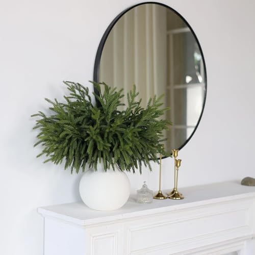 32Pcs 18"Lifelike Touch Artificial Norfolk Pine Branches for Vase Christmas, alternate view 5