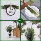 32Pcs 18"Lifelike Touch Artificial Norfolk Pine Branches for Vase Christmas, alternate view 6
