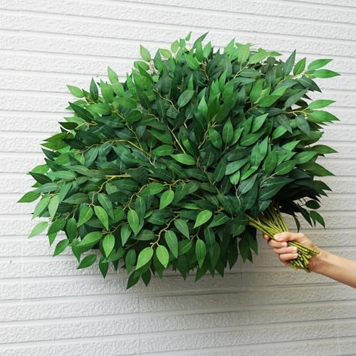 32pcs Italian Ruscus Greenery Stems 68cm Artificial Smilax Greenery Branch