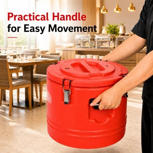 32QT/7.9 Gallon Large Insulated Soup Container Carrier with Spoon, alternate view 3