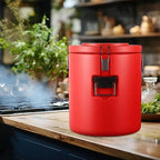 32QT Commercial Insulated Food Container with Spoon, Red in Red, alternate view 5