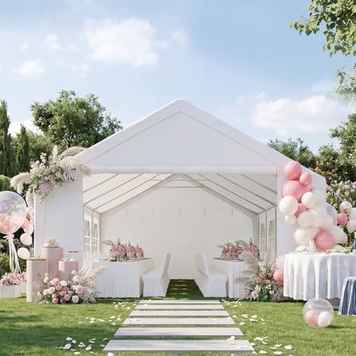 32x16 Heavy-Duty Party Tent Commercial Canopy with LED Light, Waterproof Wedding Event Tent for Outdoor, BBQ, alternate view