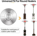 33 Inch Round Patio Heater Reflector Shield, 3 Pre-Drilled Holes, alternate view 4