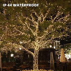 33FT 100 LED Christmas String Lights Indoor Outdoor Waterproof, Warm White Christmas Lights Green Wire, Twinkle, alternate