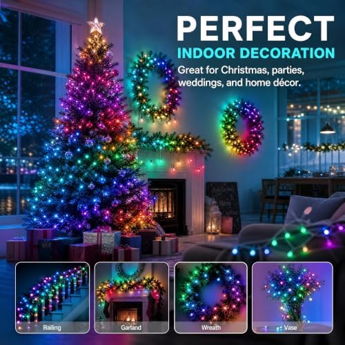 33FT 100 LED Color Changing Christmas Halloween Lights, alternate view 2