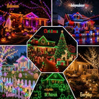 33FT 100 LED Color Changing Christmas Halloween Lights, alternate view 5