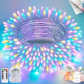 33ft 100 LED Easter Lights Battery Operated, Outdoor Indoor Pastel Lights for Easter, Colorful String Lights for