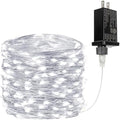 33FT 100 LED Fairy Lights Plug in, 8 Modes Twinkle Lights Cool White