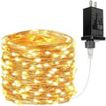 33FT 100 LED Fairy Lights Plug in, 8 Modes Twinkle Lights Warm White