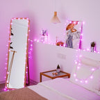 33FT 100 LED Pink Globe String Lights Battery Operated 8 Modes, alternate view 5