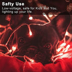 33ft 100 LED Red Halloween Lights with 8 Modes Remote, alternate view 2