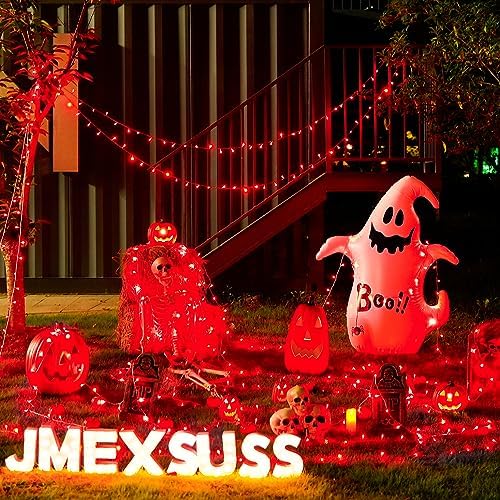 33ft 100 LED Red Halloween Lights with 8 Modes Remote, alternate view 5
