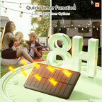 33FT(27+6) Solar String Lights Outdoor, Waterproof Dimmable 9+1 LED, alternate view 6