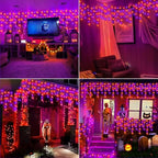 33FT 400 LED Orange Purple Halloween Lights Outdoor for Decorations, alternate view 5