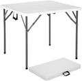 34" Folding Table | White | Portable Plastic Table