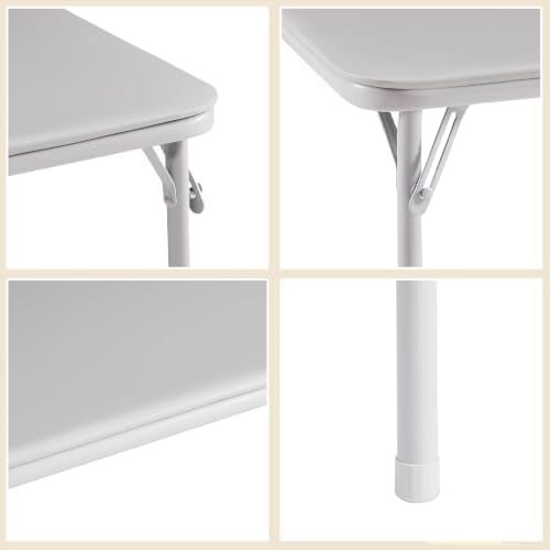 34'' Folding Table with Soft Padded Tabletop, Portable Multifunctional for Indoor/Outdoor, Home, Parties, alternate view 7