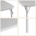 34'' Folding Table with Soft Padded Tabletop, Portable Multifunctional for Indoor/Outdoor, Home, Parties, alternate view 7