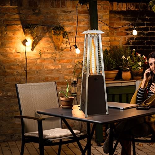 34" Pyramid Tabetop Propane Patio Heater, Bronze