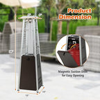 34" Pyramid Tabetop Propane Patio Heater, Bronze, alternate view 2