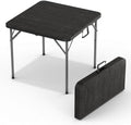 34" Square Foldable Table with Built in Handle & Detachable Steel Legs | Heavy Duty Portable | Perfect for