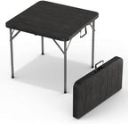 34" Square Foldable Table with Built in Handle & Detachable Steel Legs | Heavy Duty Portable | Perfect for