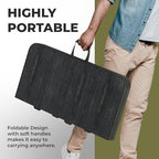 34" Square Foldable Table with Built in Handle & Detachable Steel Legs | Heavy Duty Portable | Perfect for, alternate view 6