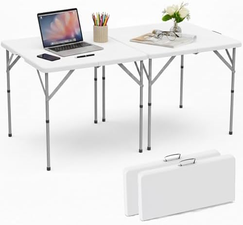 34'' Square Folding Card Table 2 Pcs, Dining Table with Handle & Safety Lock