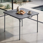 34" Square Folding Table for 4 Person, 330lbs Weight Capacity Foldable Table with HDPE Tabletop & Heavy-Duty, alternate view