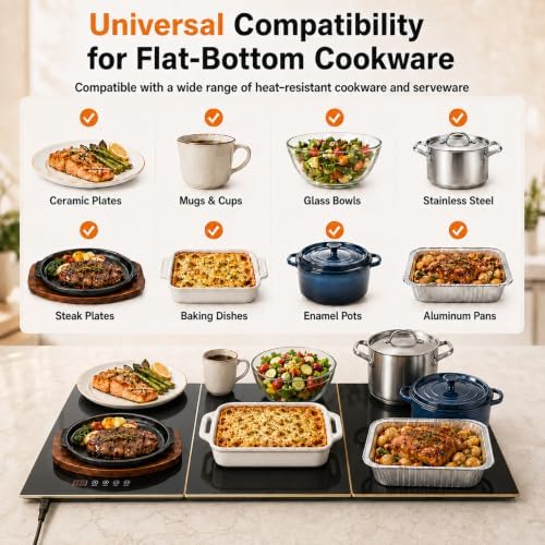 35"×16" Large Food Warmers for Parties Buffet, alternate view 6