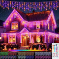 35 Colors Icicle Lights for Outside, 29FT Icicle Christmas Lights
