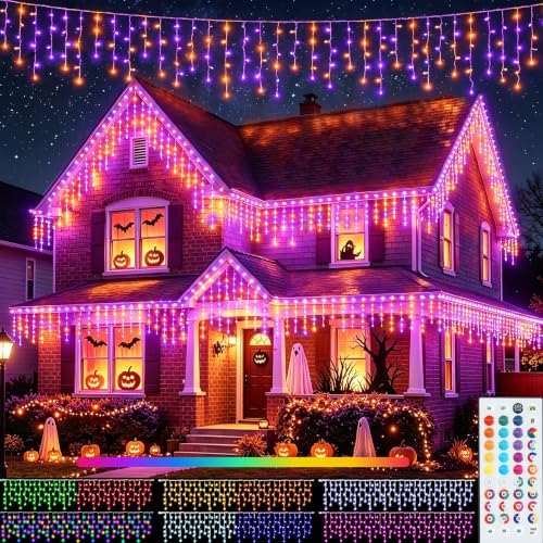 35 Colors Icicle Lights for Outside, 29FT Icicle Christmas Lights