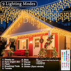 35 Colors Icicle Lights for Outside, 88FT Icicle Christmas Lights, alternate view 6
