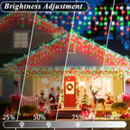 35 Colors Icicle Lights for Outside, 88FT Icicle Christmas Lights, alternate view 7