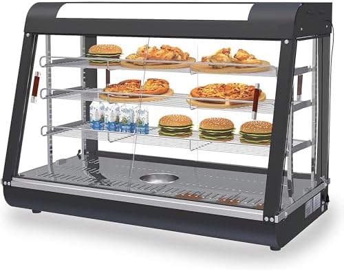 35" Countertop Food Warmer, w/3D Heating Warm for Food Pizza