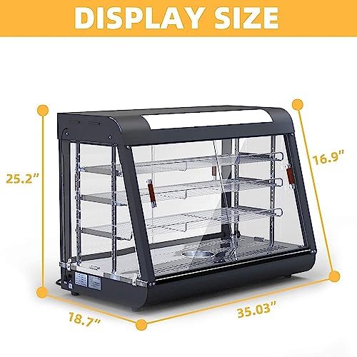 35" Countertop Food Warmer, w/3D Heating Warm for Food Pizza, alternate view 2