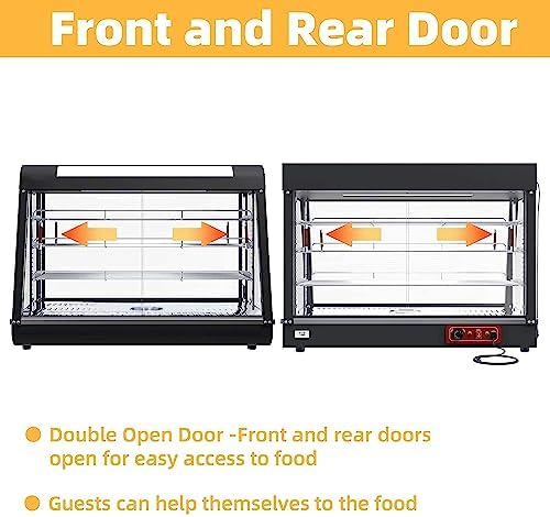 35" Countertop Food Warmer, w/3D Heating Warm for Food Pizza, alternate view 7