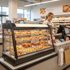 35" Food Display Warmer,3-Tier Countertop Warmers Display, Glass Showcase, alternate view 2
