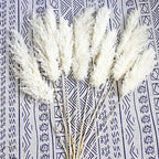 35-inch Tall White Pampas Grass Bouquet Decor - Boho Flowers and Feathers for Centerpieces, Perfect for Tall, alternate view