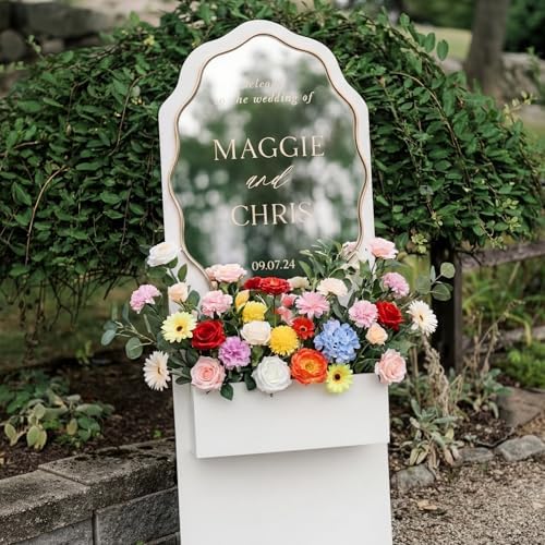 35 Pcs Wildflower Backdrop Artificial Flower Wall Decor, Pastel in Multi Color, alternate view 6