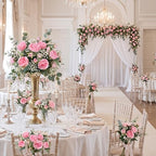 36 Bundles Artificial Peonies Flowers, Pink in Pink, alternate view 5