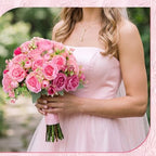 36 Bundles Artificial Peonies Flowers, Rose, Light Pink, Dusty Pink in Rose, Light Pink, Dusty Pink, alternate view 4