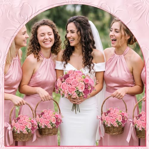 36 Bundles Artificial Peonies Flowers, Rose, Light Pink, Dusty Pink in Rose, Light Pink, Dusty Pink, alternate view 5