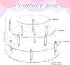 36 Holes Cake Pop Display Stand 3-Tier Clear Acrylic Lollipop Holder Cake Pop Stand for Displaying Candy, alternate view 3