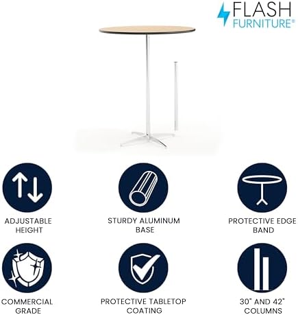 36 in Wood Round Cocktail Table, alternate view 4