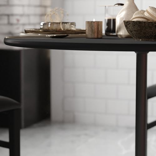 36 in Wood Round Cocktail Table, Black in Black, alternate view 6