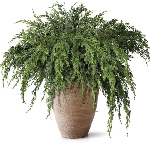 36" Large Artificial Christmas Cedar Branches for Vase Decoration (6 Pcs)